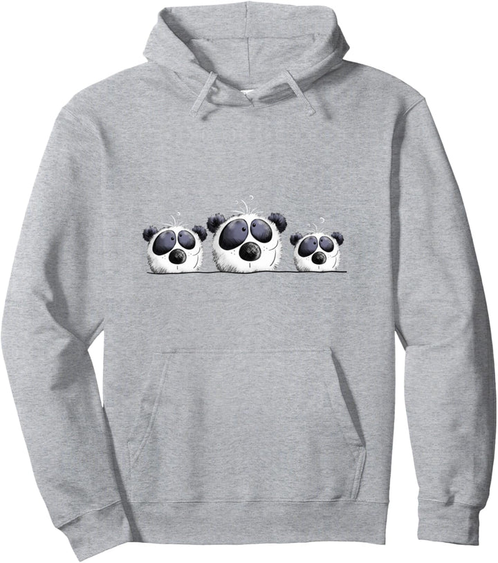 Panda Familie I Manga Wildtier Pandabär I Pandas Pullover Hoodie