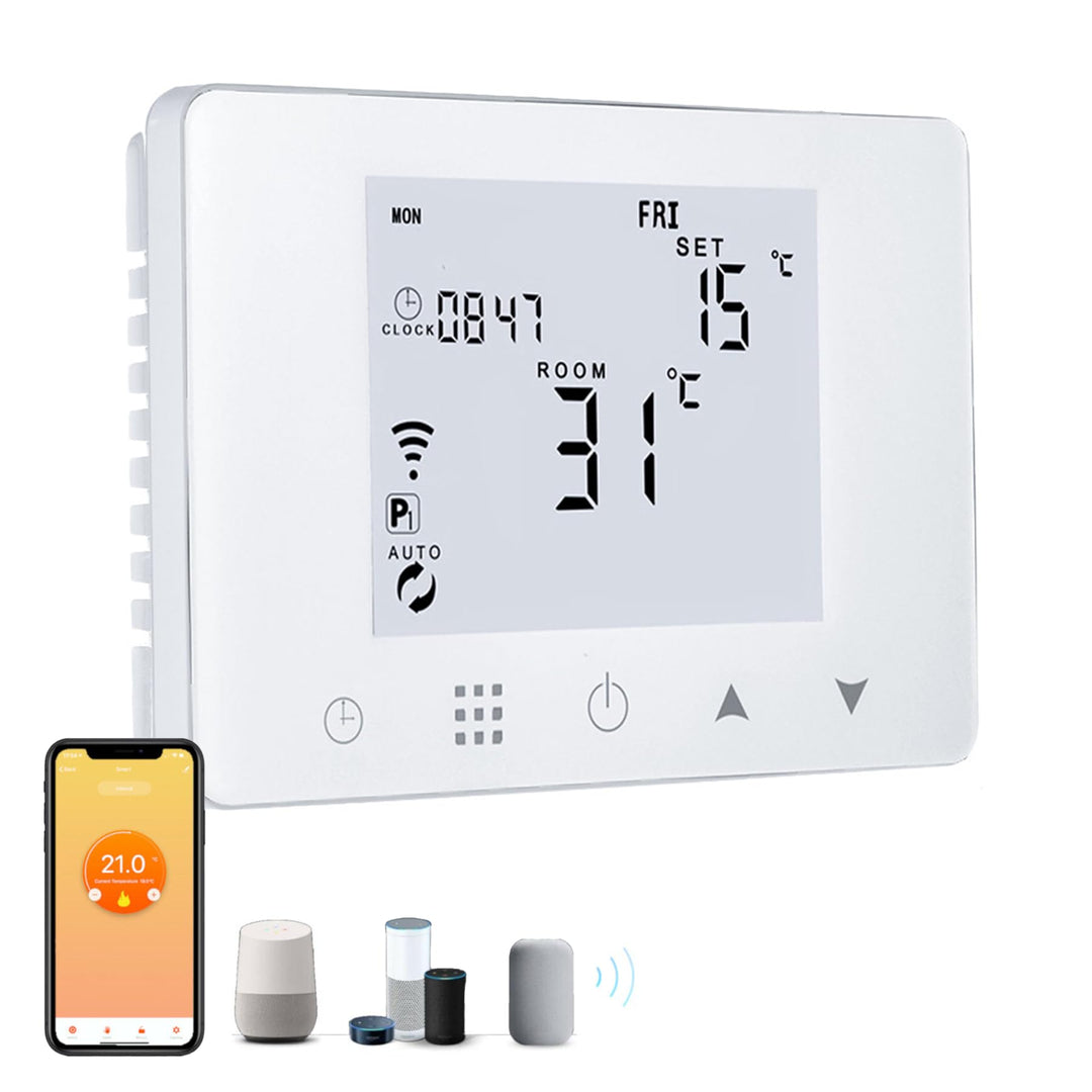 Dogepro WiFi Thermostat Thermostat für Gas/Wasserkessel, Smart Wandthermostat, kompatibel mit Alexa