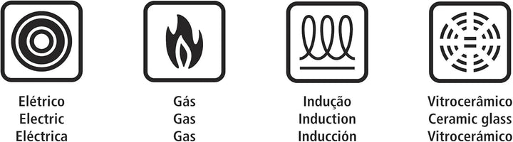 Tramontina Bratpfanne Grano, Ø 20 cm, Edelstahl, Induktion, Backofengeeigenet, spülmaschinengeeignet