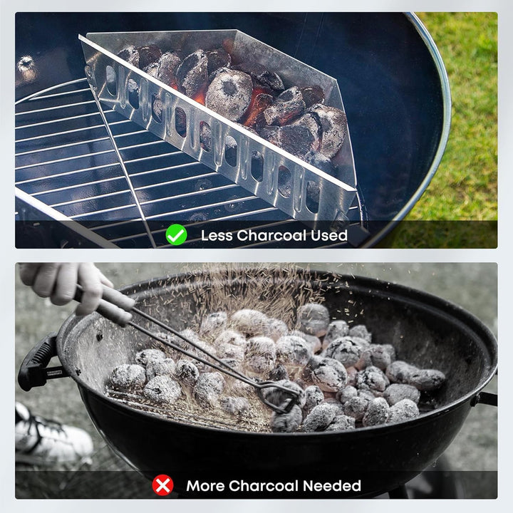 onlyfire Kohlekorb für Weber 57/67cm Holzkohlegrills, Holzkohlekörbe Kugelgrill, Direktes und Indire
