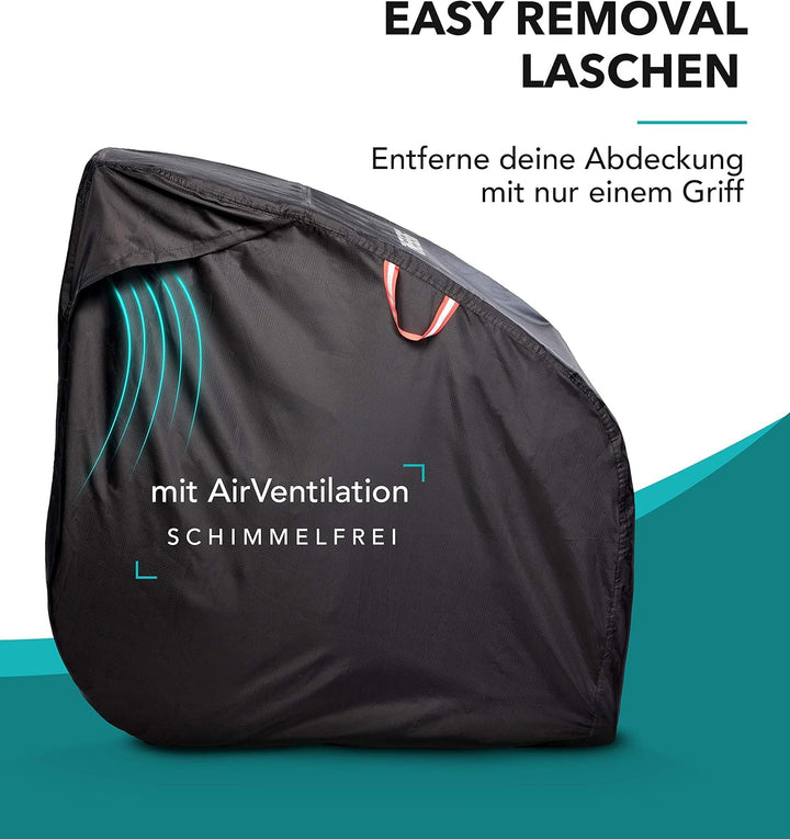 ZWEIBERG® Faltgarage für Fahrradanhänger Universelle Robuste und wasserdichte Abdeckung Regenschutz