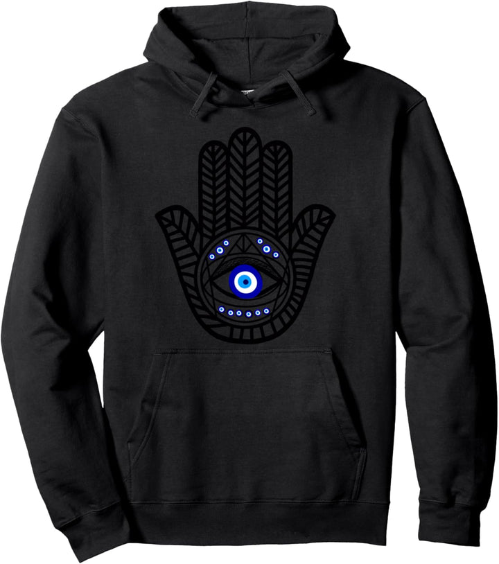 Nazar Türkisches Auge Böser Blick Schutz Hand der Hamsa Pullover Hoodie