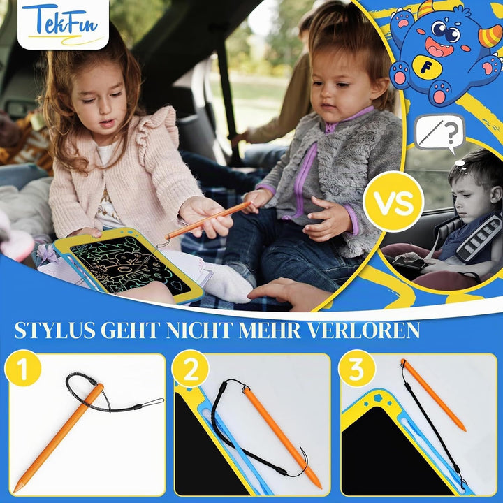 TEKFUN LCD Schreibtafel Kinder Spielzeug, 8,5 Zoll Zaubertafel Maltafel ab 3 4 5 6 7 Jahre alt Junge