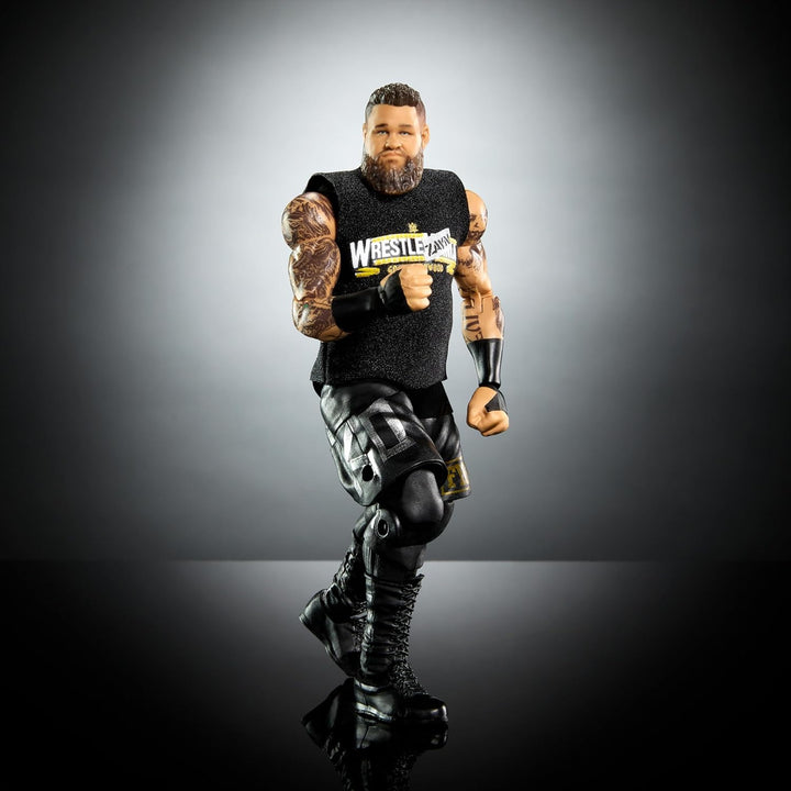 Mattel WWE Ultimate Edition Actionfigur & Zubehör, 15,2 cm Kevin Owens Sammelset, austauschbare Köpf