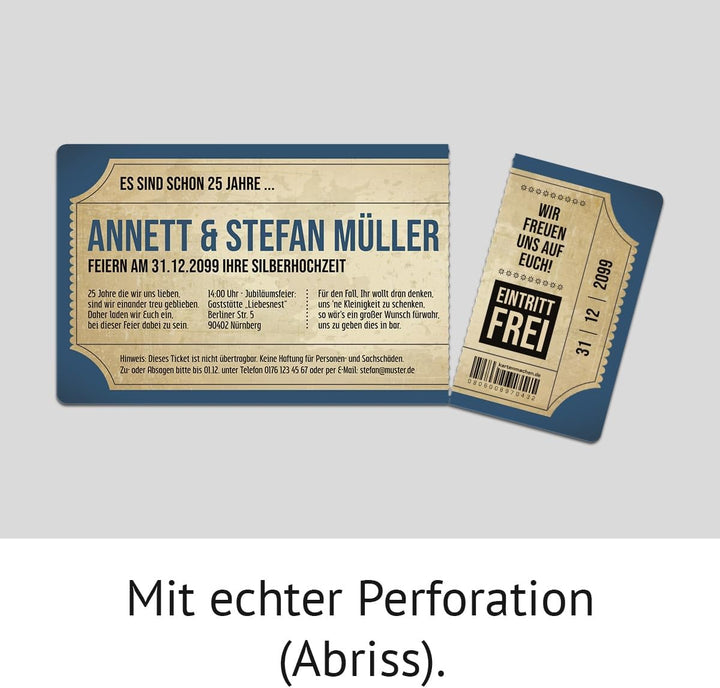 Kartenmachen.de Individuelle Foto Silberhochzeit Hochzeitseinladungen ab 10 bis 100 Stück selbst ges