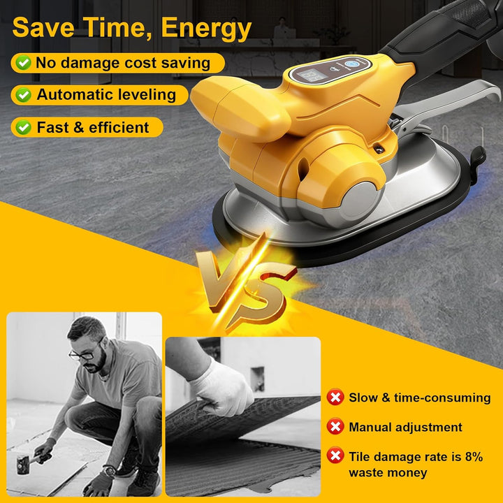 Fliesen-Vibrationswerkzeug mit 6 Einstellbaren Geschwindigkeiten, Kompatibel mit Dewalt 18V,20v Batt