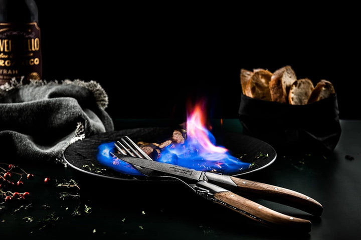 Laguiole Style de Vie Steakmesser Luxury Line, 6-teilig, Eichenholz