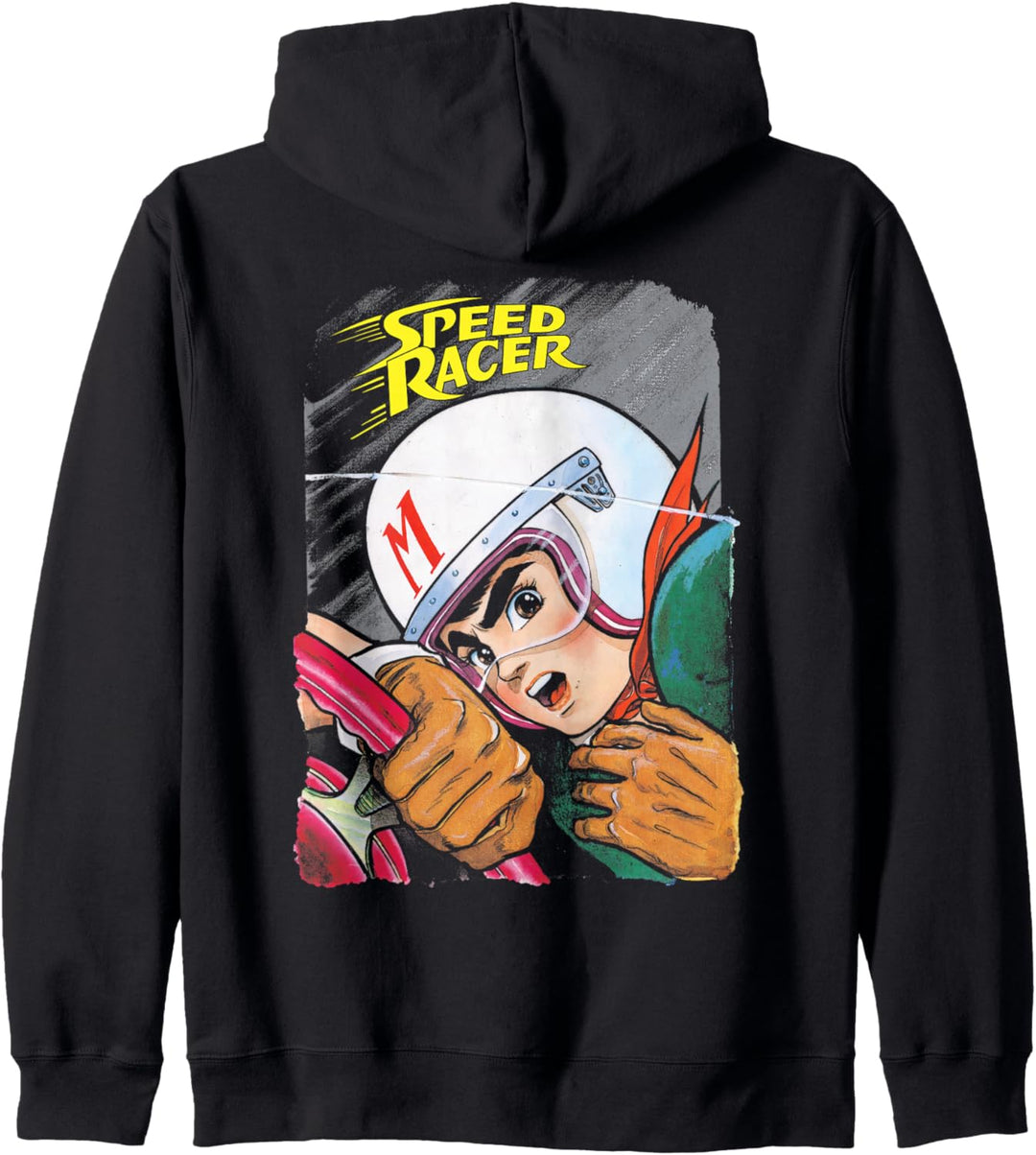Manga Speed Racer Logo Schliessen Kapuzenjacke