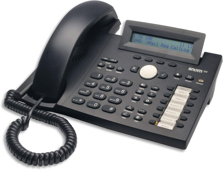 SNOM 320 Business phone Black Monaural 700 series only, Monaural 700 series only