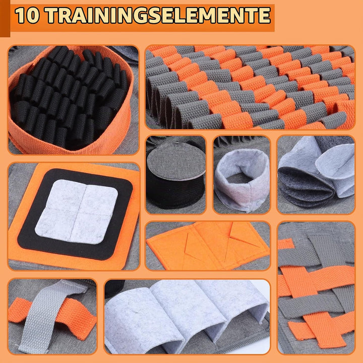 Hund Schnüffelteppich, Schnüffelteppich für Hunde Waschbar Schnüffelmatte Trainingsmatte Riechen Tra