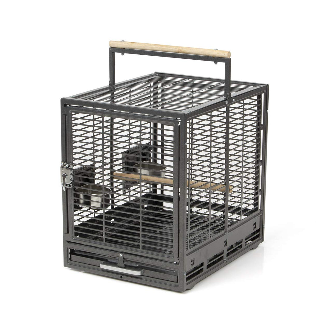 Montana Cages | Transportkäfig EVO für Sittiche &amp; Papageien - Antik | Transportkäfig &amp; Reisekäfig Sc