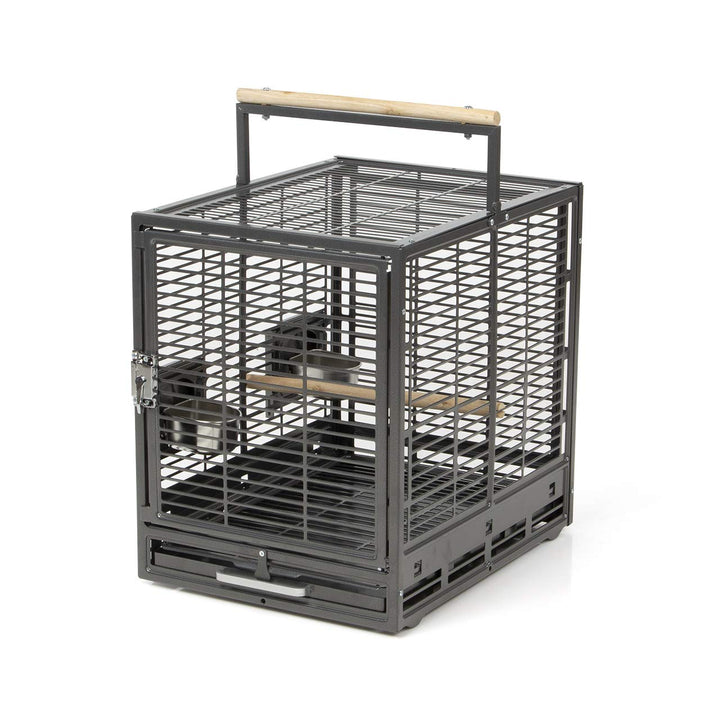 Montana Cages | Transportkäfig EVO für Sittiche &amp; Papageien - Antik | Transportkäfig &amp; Reisekäfig Sc