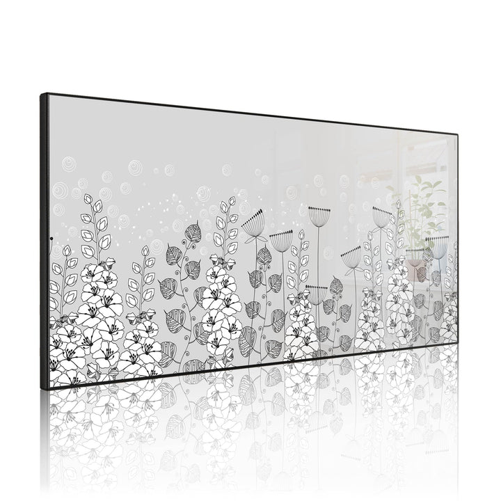 banjado Magnettafel schwarz 78 x 37cm / Magnetwand Metall/Magnetpinnwand als Memoboard/Pinnwand Magn