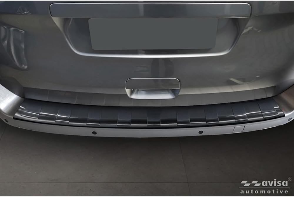 Avisa Schwarz Edelstahl Heckstossstangenschutz kompatibel mit Citroën Space Tourer & Jumpy 2016- / P