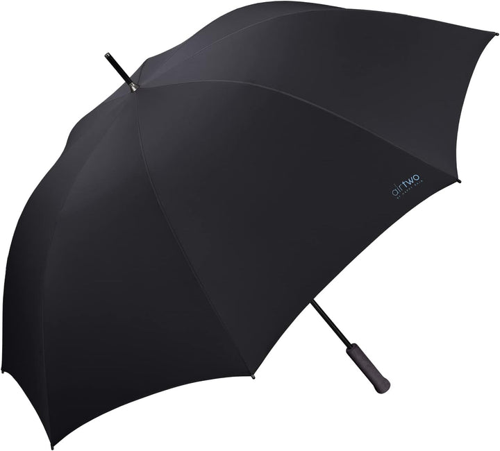 Happy Rain Airtwo Stockschirm schwarz, 60201, Schwarz