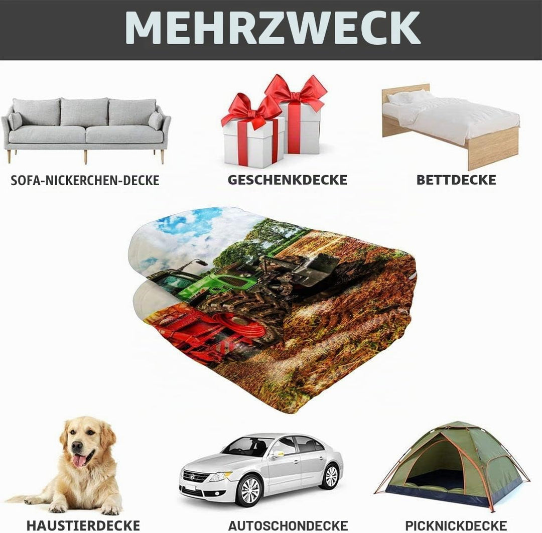 Zomer Flauschige Decke Weich &amp; Warm Mikrofaser Wohndecke,125x200cm Kuscheldecke als Sofadecke oder T