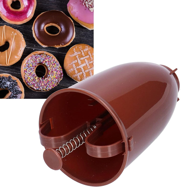 01 Donut Maker, manuelles Küchenwerkzeug zum einfachen Herauslösen von Donuts (braun), Braun