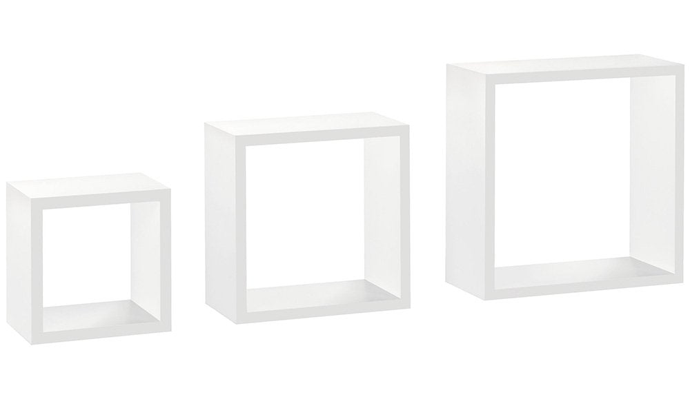 Wandregal/Würfelregal Frame | 3er Set - weiss
