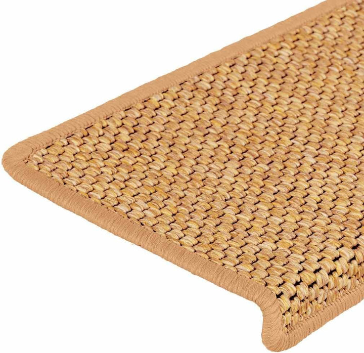 vidaXL Stufenmatten Selbstklebend Sisal-Optik 30 STK. 65x21x4cm Orange, Treppenmatten, Treppenteppic