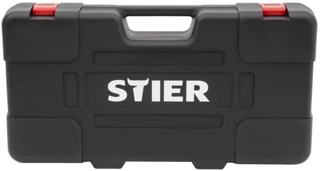 STIER Rad-Montage-Set 1/2'', Reifenwechsel-Set, 40-200 Nm, 11-teilig, im stabilen Koffer, mit hochwe