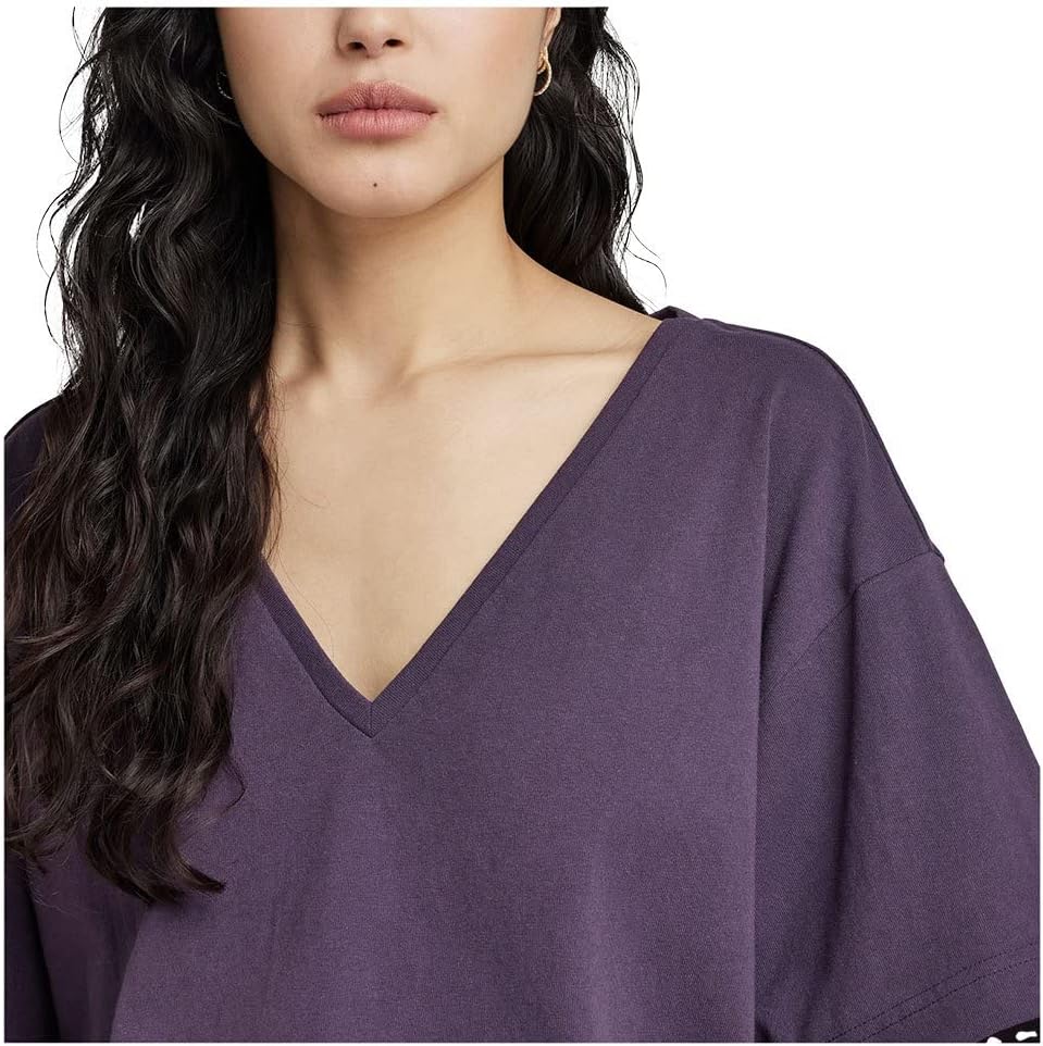 G-STAR RAW Damen Deep V Loose Top Tops M Violett (Carbonne Purple D23336-c336-0013), M Violett (Carb