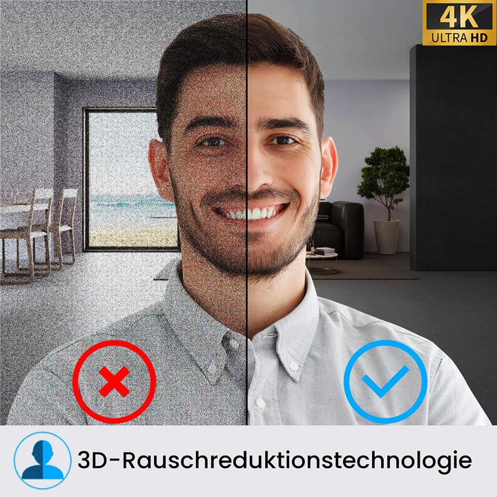Angetube 4K-Streaming-Webcam mit KI-Tracking, HDR, Dual-AI-Mikrofone mit Geräuschunterdrückung, spez