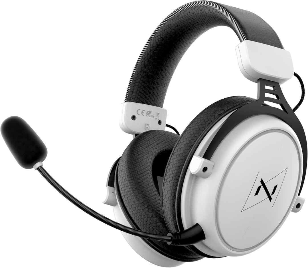 Nyfter - Premium Gaming Headset Wireless Surround Sound Earpad mit Memory Foam für Gaming PC, Xbox,