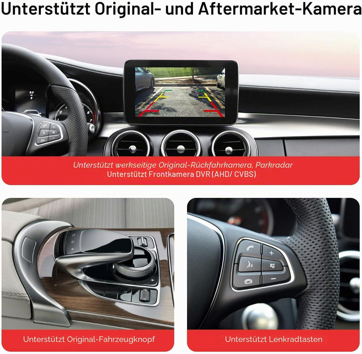 Wireless CarPlay Nachrüst-Kit für Mercedes-Benz A/CLA/GLA/B/C/E/G/SL/V-Klasse (2014–2019) mit NTG 5.
