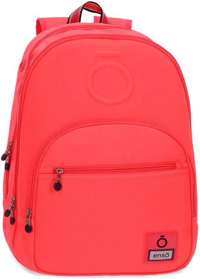 Enso Basic Doppelfach-Rucksack Orange 32x46x17 cms Polyester 25.02L Koralle Doppelter Rucksack, Kora