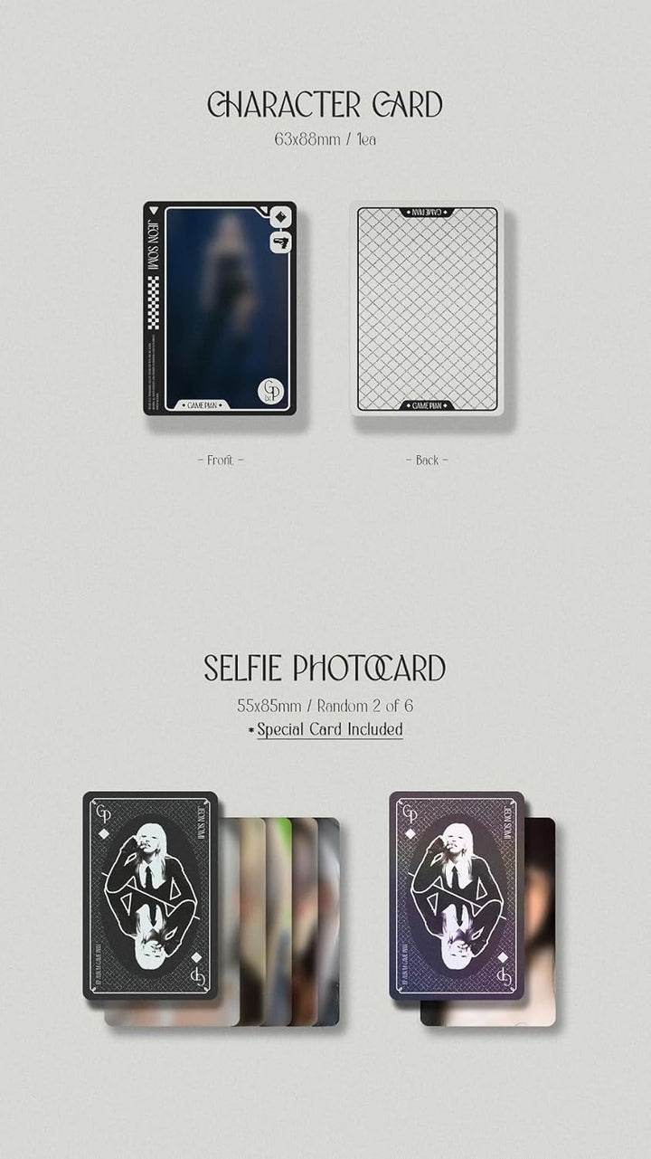 JEON SO MI - GAME PLAN Photobook version CD+Folded Poster (BLACK ver. (+1 Folded Poster)), Black Ver
