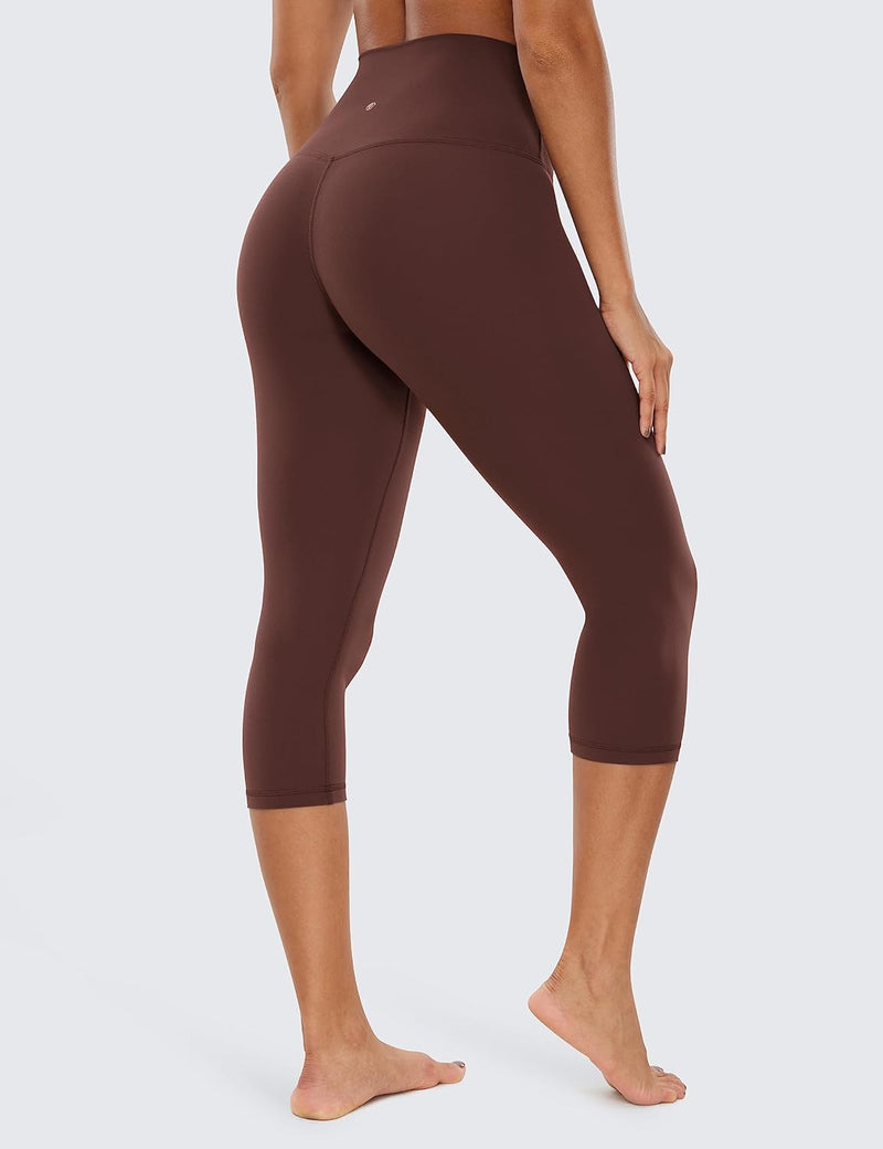 CRZ YOGA Butterluxe Damen High Waist 3/4 Leggings Capri Blickdicht Sport Yoga Fitness Sommer Sportho