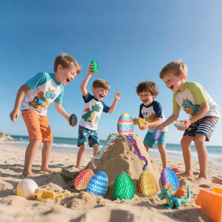 Dracheneier 3D-gedruckte Fidget-Spielzeuge für Erwachsene Überraschungsgeschenke für Kinder Freunde