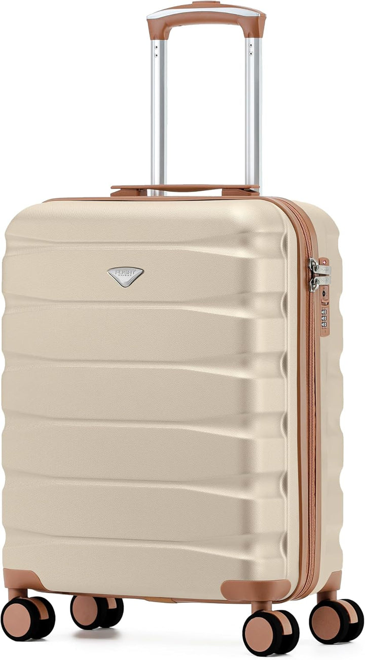 Flight Knight Leichter Koffer 29 Zoll Gross Check In Koffer ABS Hartschale 4 Rollen Fuer easyJet Bri