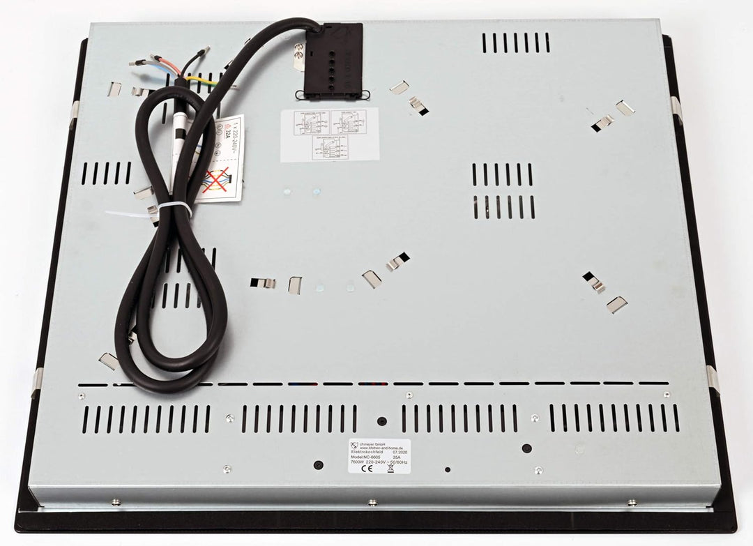 K&H® 3 Zonen Glaskeramikkochfeld 59cm Elektro Autark Eingebaut NC-6605
