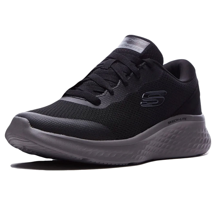 Skechers Skech-Lite Pro Clear Rush Sneaker für Herren, weiss 41 EU Black Mesh Duraleather Trim, 41 E