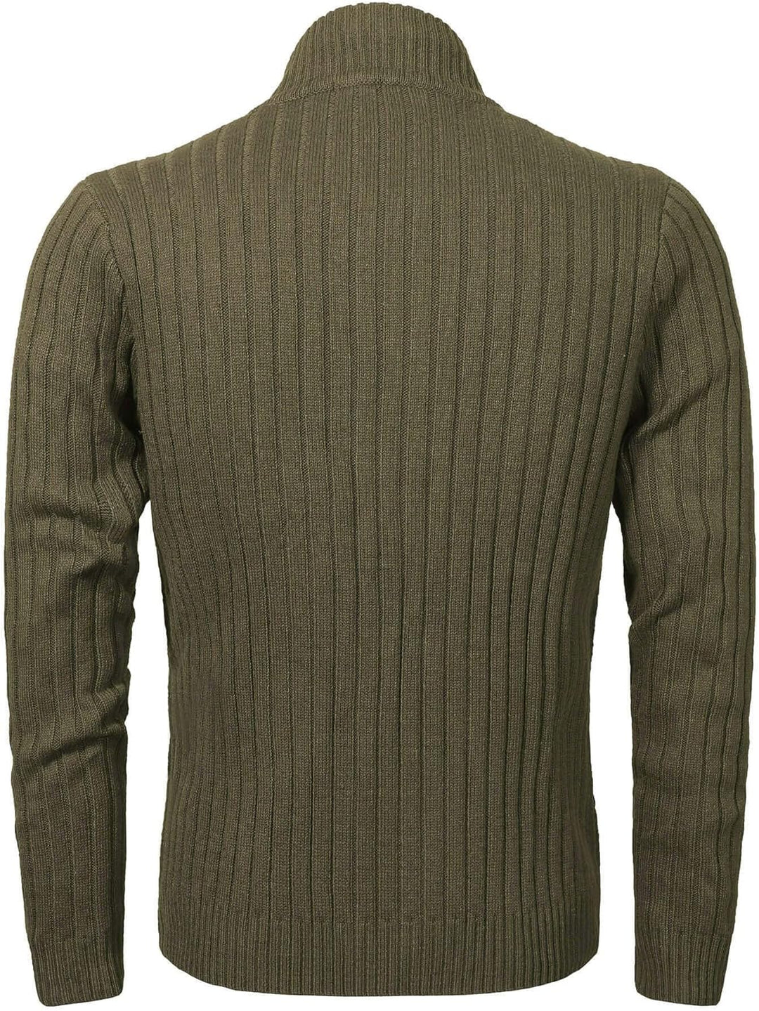 AOLI RAY Herren Strickjacke Cardigan Stehkragen Feinstrike mit Reissverschluss und Taschen Pullover