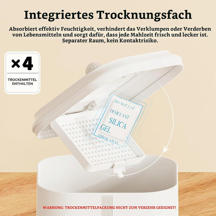 JUNSPOW Automatisches Futter &amp; Wasserspender Set für Katzen und Hunde A43AB-Feeder&amp;Waterer, A43AB-Fe
