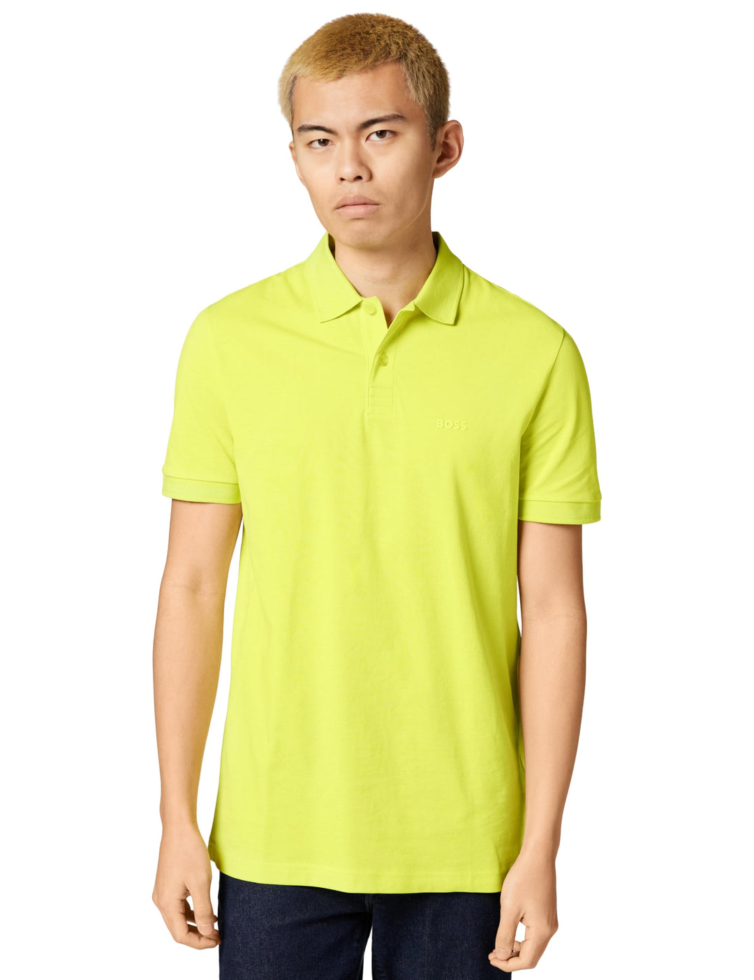 BOSS Herren Pio 1 10256488 01 Polo (1er Pack) M 732bright Yellow, M 732bright Yellow
