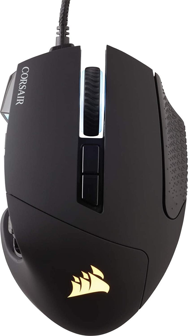 CORSAIR SCIMITAR RGB ELITE Kabelgebundene MOBA/MMO Gaming-Maus - 18.000 DPI - 17 programmierbare Tas