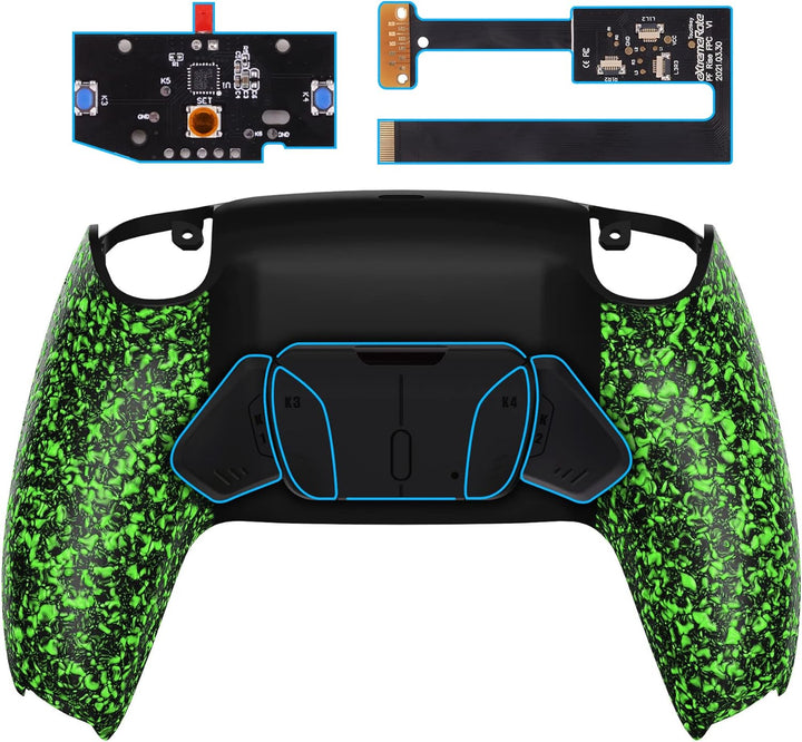 eXtremeRate Programmierbar RISE4 Remap Kit für ps5 Controller BDM-010/020,Remap Board&Rückplate Gehä