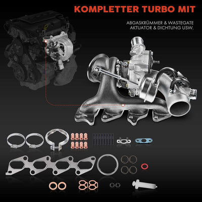 Frankberg Turbolader Abgasturbolader Kompatibel mit Cruze J300 1.4L 2010-2016 Orlando J309 1.4L 2012