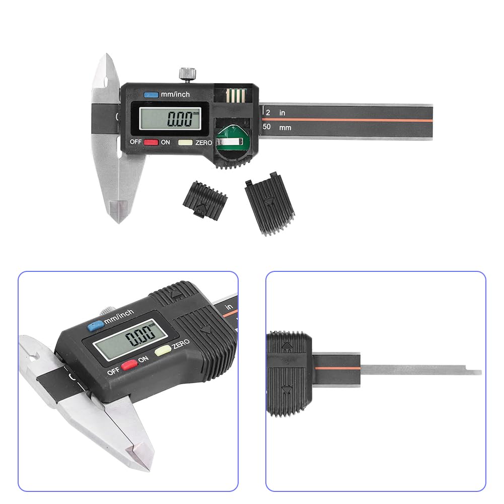 Digitale Messschieber 50mm, Schieblehre Edelstahl Messgerät Präzisions Messwerkzeug Mit Lcd Display