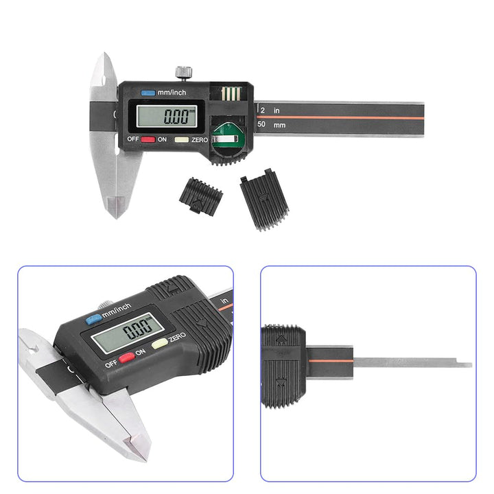 Digitale Messschieber 50mm, Schieblehre Edelstahl Messgerät Präzisions Messwerkzeug Mit Lcd Display