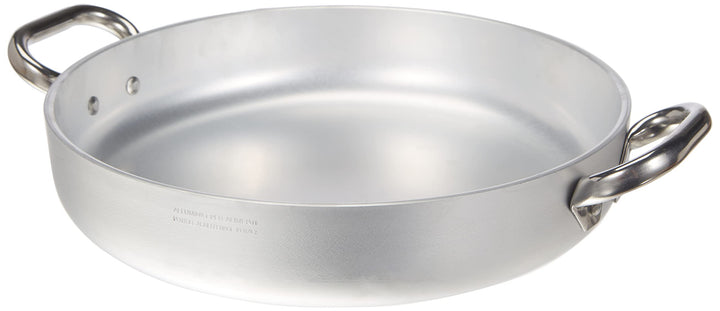 Pentole Agnelli ALMR111032 Pfannen Strahlungspfanne, professionelles Aluminium 5 mm, 32 cm, 32 cm
