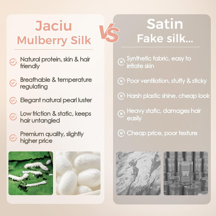 Seidenkissenbezug Jaciu Silk Pillowcase 21 Momme beidseitiger Seidenkissenbezug Kissenbezug Versteck