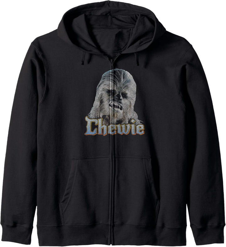 Star Wars Chewie Gray Scale Portrait Kapuzenjacke
