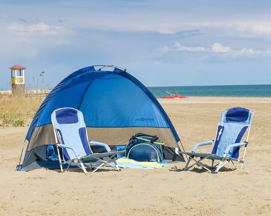 BRUNNER Strandstuhl Bula blau/hellblau, Blau/Hellblau