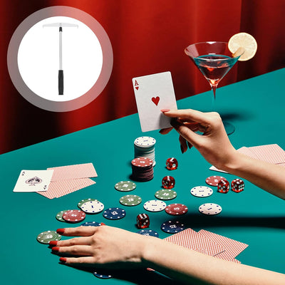 Chipaufnahmestange Pokerwürfel Craps-tisch Roulette-tisch Poker-chip-rake Acryl-chip-egge Münzschieb