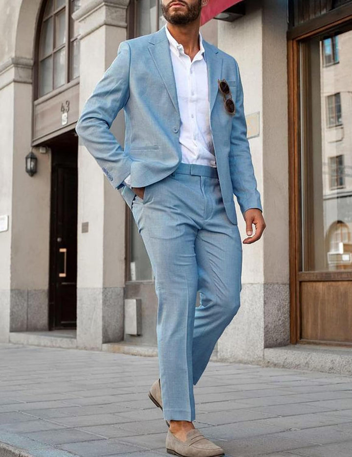 COOFANDY Herren Sportlich Freizeit Blazer Business Sakko Anzugjacke 1 Knöpfe Einfarbig Regular Fit K