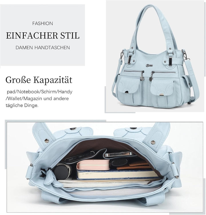 KL928 Tasche Damen Handtasche Umhängetaschen Damenhandtasche Schultertasche Lederhandtasche elegante